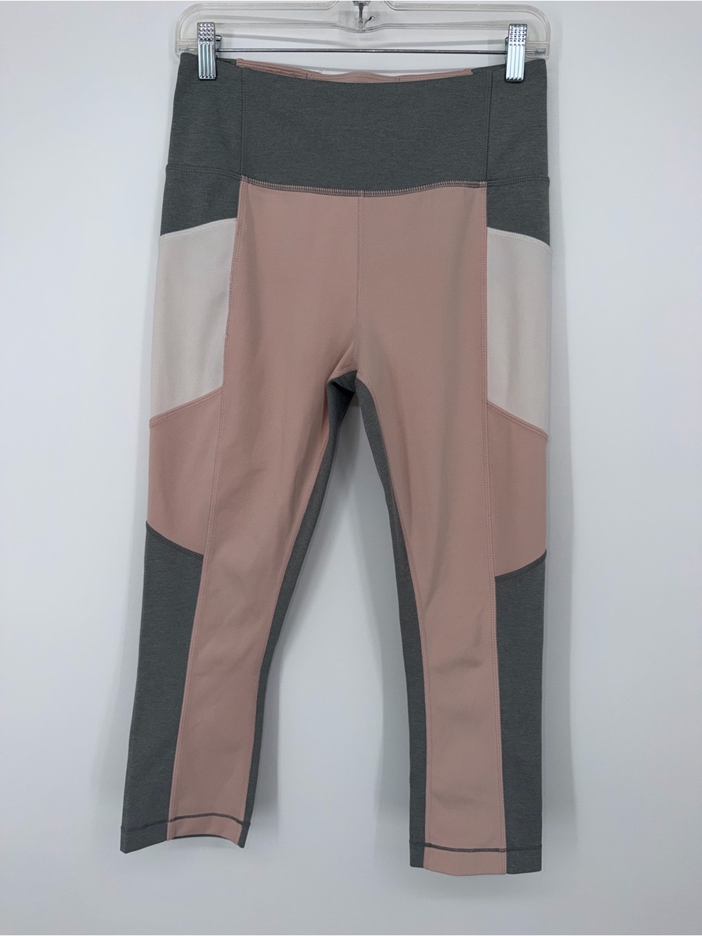 Kate Spade Medium Colorblock Athletic Leggings - Pink and Gray